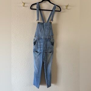 Guess Original Blue Denim Vintage Bib Overalls Size 26 Waist Medium Wash Pockets
